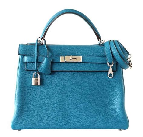 Hermès Kelly 32 Togo Blue Izmir 